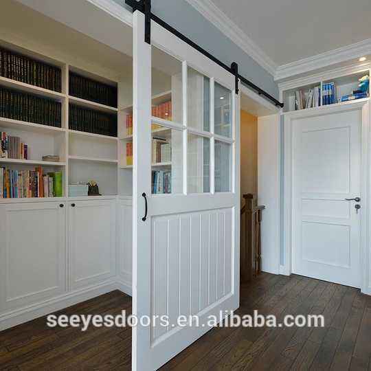 Kitchen Bathroom Partition Door White Sliding Door