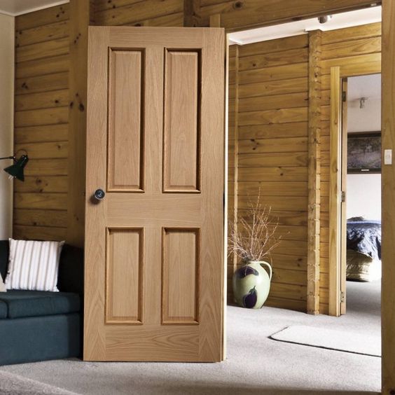 Living room MDF HDF interior wood door