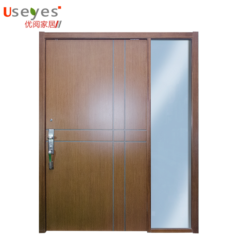 Decorative Designs Solid Wooden Frame Teak Wood Front Door Nepal 