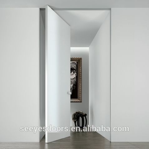 Hotel Lobby Entry Revolving Pivot White Door