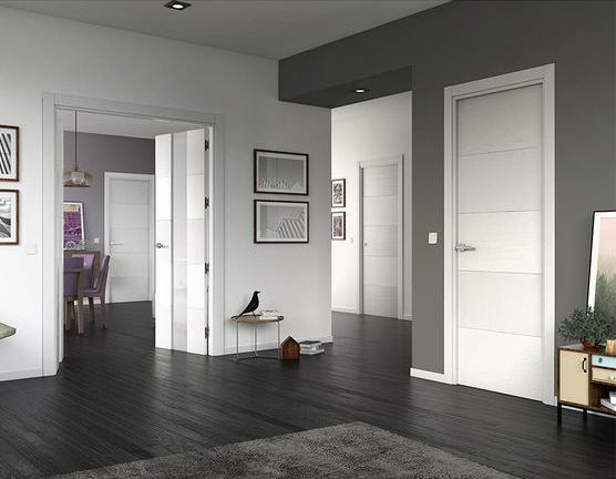 white interior door