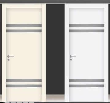 white interior door