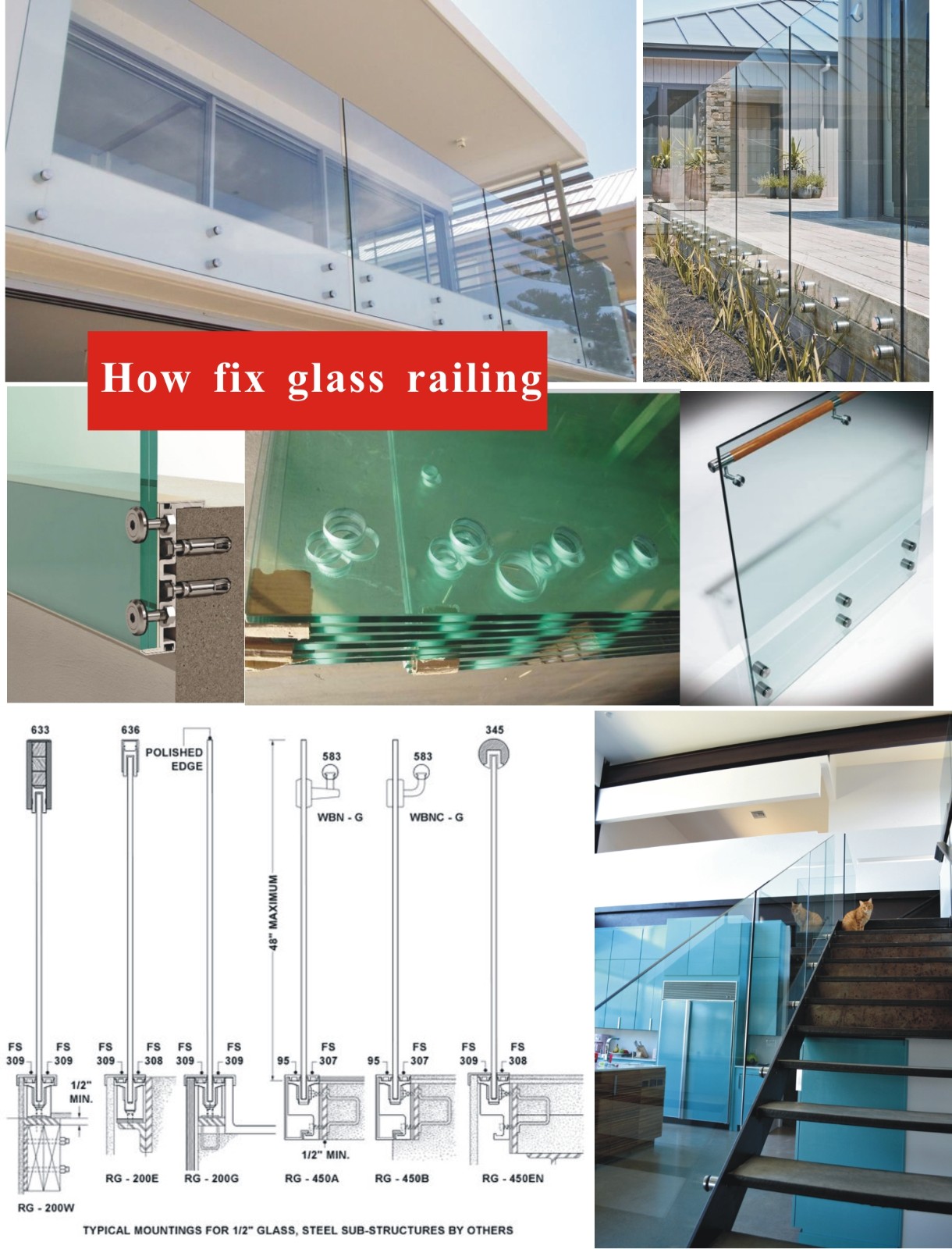 outside glass fence