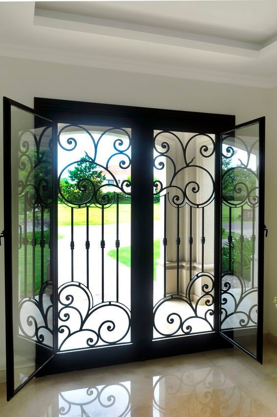 Modern Double Iron Wrought Security Door Manufacturer Nepals, Modern Double Iron Wrought Security Door Factory, Supply Modern Double Iron Wrought Security Door