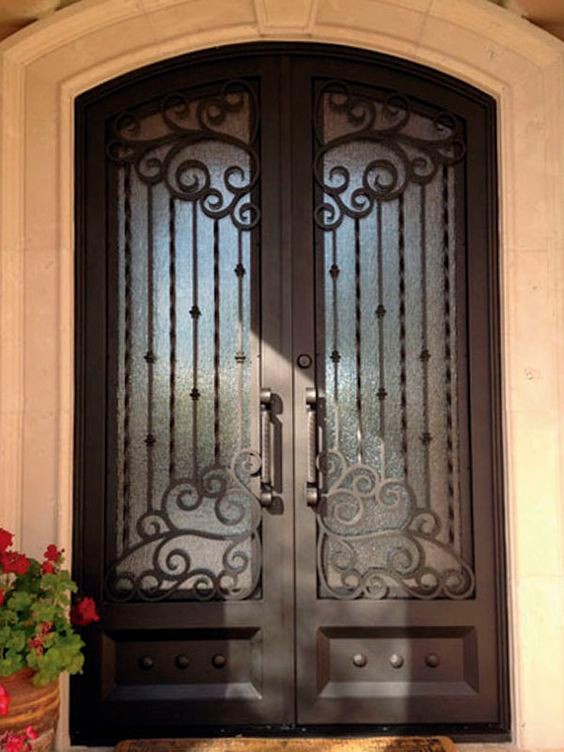 Modern Double Iron Wrought Security Door Manufacturer Nepals, Modern Double Iron Wrought Security Door Factory, Supply Modern Double Iron Wrought Security Door