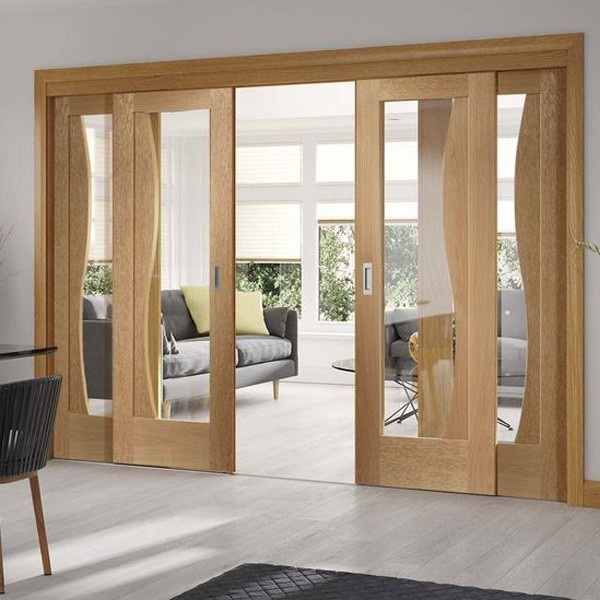 Internal 10mm Tempered Glass Sliding Door With Aluminum Track