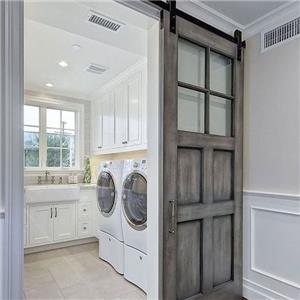 Luxury Partition Wall Shower Room Door Black