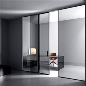 Living Room Kitchen Tempered Glass Hanging Door