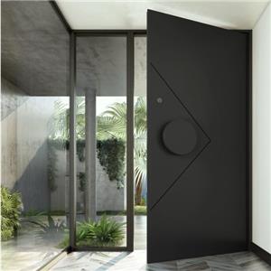 Black Aluminum Alloy Stainless Steel Security Door