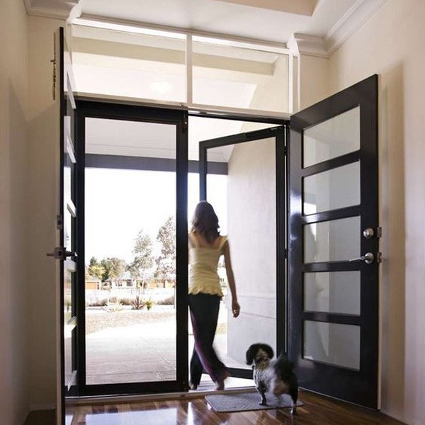 Modern Aluminum Frame Entry Gate
