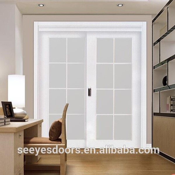 Wood Glass Living Room Balcony Partition Sliding Door