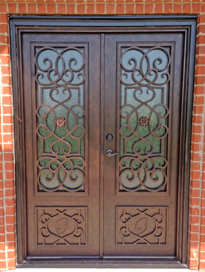 Luxury Exterior Main Double Wrought Iron Security Door Manufacturer Nepals, Luxury Exterior Main Double Wrought Iron Security Door Factory, Supply Luxury Exterior Main Double Wrought Iron Security Door