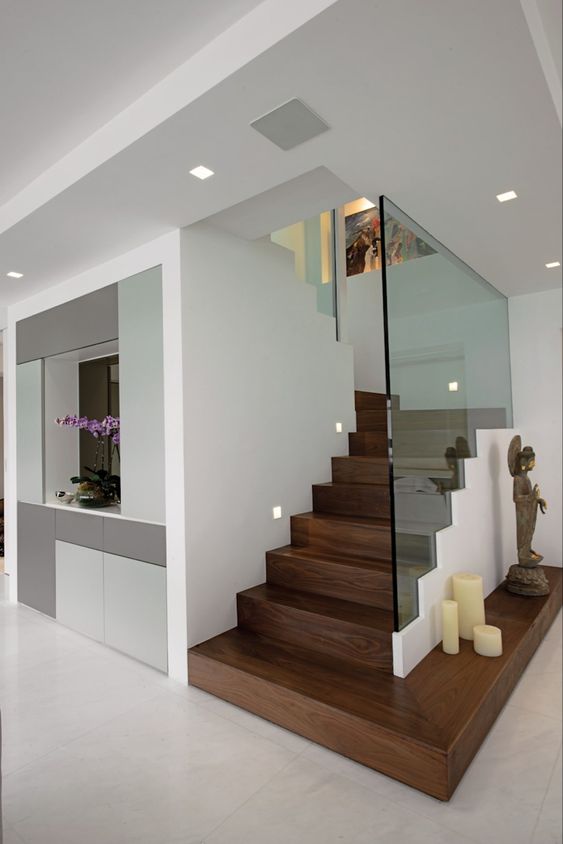 solid wood staircase