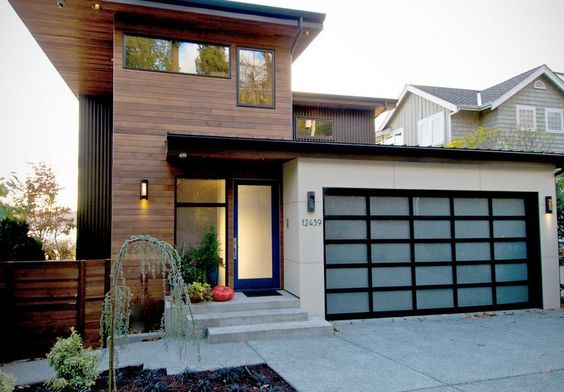 glazed garage door