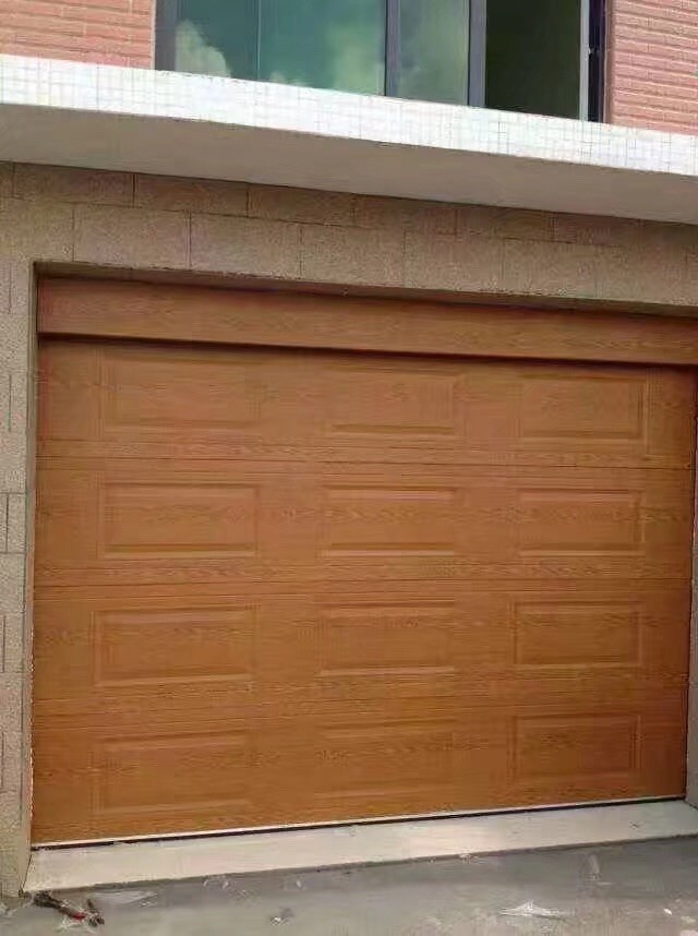 Wood Color 16ft x 7ft Aluminum Alloy Garage Door Manufacturer Nepals, Wood Color 16ft x 7ft Aluminum Alloy Garage Door Factory, Supply Wood Color 16ft x 7ft Aluminum Alloy Garage Door