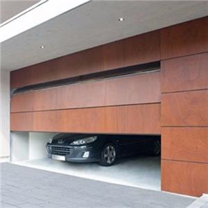 Wood Color 16ft x 7ft Aluminum Alloy Garage Door