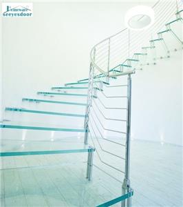 5mm Tempered Glass Staircase Glazed Hardrail Armrest