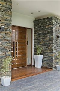 Popular walnut solid wood exterior Front Door Nepal 